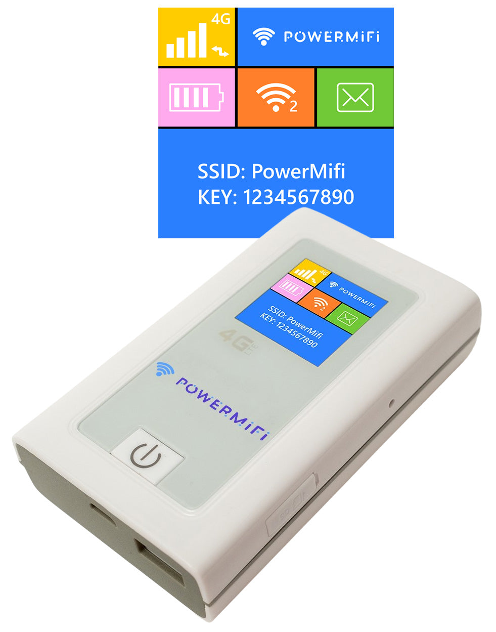 PowerMifi 4G MiFi router met ingebouwde 6000mAH powerbank